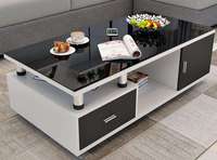 Table basse en verre avec tiroirs 2024-2025