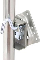 Roue de jockey de remorque à montage latéral avec logo personnalisé, fabrication directe usine, haute capacité de charge, certifiée CE/E-mark, avec poignée, galvanisée