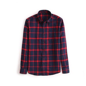 <span class=keywords><strong>Camicia</strong></span> <span class=keywords><strong>a</strong></span> <span class=keywords><strong>quadri</strong></span> scozzese da uomo in flanella scozzese <span class=keywords><strong>camicia</strong></span> Casual in cotone spazzolato - Product Image 4