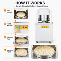 Machine à diviser la pâte en acier inoxydable 0,75 kW, coupe-pains automatique commercial pour restaurants et transformation alimentaire