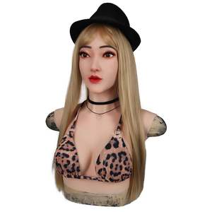 100% realistico Silicone maschera per il viso femminile per Halloween Cosplay Party Festival di Pasqua e natale-divertente oggetti di scena Cross-dressing - Product Image 4