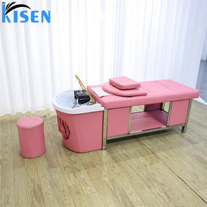 Unité de shampooing stationnaire Kisen avec raccordement de <span class=keywords><strong>plomberie</strong></span> professionnel assurant une pression d'eau maximale pour un spa capillaire ultime - Product Image 1