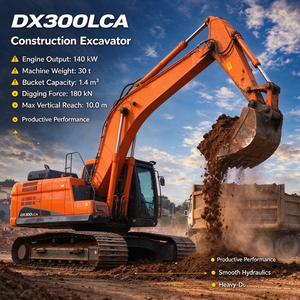Excavadora Usada Doosan DX300LCA de 30 Toneladas, Original, Fabricada en Corea, en Buen Estado, en Shanghái - Product Image 1