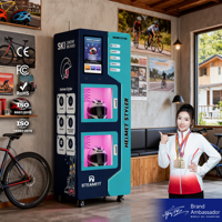Les fabricants en Chine vendent un distributeur automatique de nettoyage de casque avec des systèmes de paiement de jeton de code QR de pièce inclut la fonction SDK