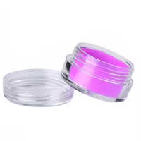Vente en gros de pots cosmétiques en plastique transparents de 5 ml, 10 ml, 5 g avec doublure en silicone et bouchons à vis pour l'emballage des soins personnels de la peau