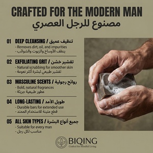 Paquete Variado Personalizado de Jabón Artesanal Orgánico para Hombre con Aroma a Pino, Coco, Barril de Madera, Bourbon y Fresh Falls, Hecho a Mano y Natural, OEM - Product Image 2