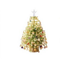 Kit DIY Arbre de Noël Perlé Fait Main, Ornement d'Arbre d'Automne, Décoration Lumineuse Chaleureuse pour les Fêtes, Cadeau d'Entreprise