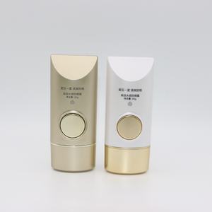 Fabricant de crème solaire de luxe en or 30ml 40ml plastique ABS double paroi <span class=keywords><strong>bouton</strong></span> argent bouteille vide pour crème solaire <span class=keywords><strong>BB</strong></span> crème fond de teint - Product Image 4