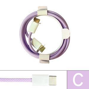 <span class=keywords><strong>C</strong></span>âble de chargeur tressé en nylon PD60W couleur macaron 1M 3A Type <span class=keywords><strong>C</strong></span> vers Type <span class=keywords><strong>C</strong></span> pour <span class=keywords><strong>Apple</strong></span> 15 16 Pro Max <span class=keywords><strong>C</strong></span>âble <span class=keywords><strong>USB</strong></span> <span class=keywords><strong>C</strong></span> - Product Image 4