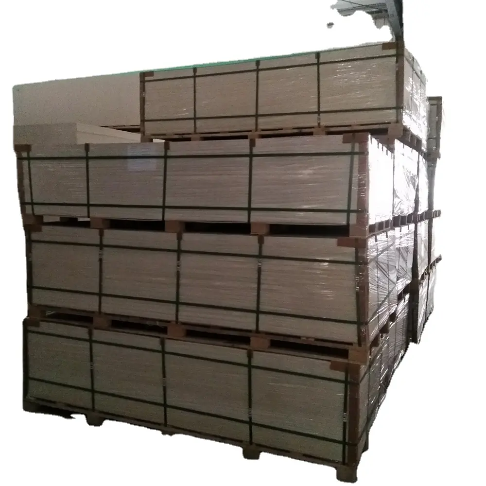 Grey color nonwoven fabric mgo board wall panel