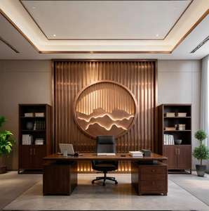 El Panel Divisor de Pared de Acero Inoxidable Más Popular con Patrón 3D Dorado, Panel Divisor de Pared Metálico, Separador de Ambientes - Product Image 4