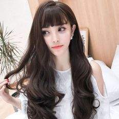 Perruque avant en dentelle en fibre haute température pour femmes 10 pouces Style vague d'eau sans colle extensible haute qualité Gwaiter perruque pour dames - Product Image 1