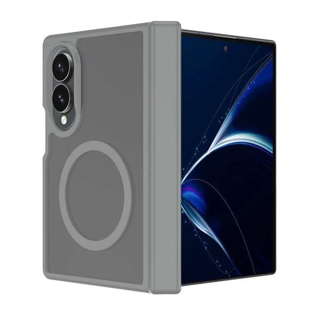 Matte Shockproof Magnetic Phone Case for Samsung Galaxy Z Fold 8 With Hinge Protection Spring Auto Closure Foldable Fundas