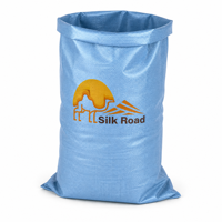 Sac conteneur en PP tissé laminé mat, surface antidérapante, emballage de sécurité pour empilage stable, export, logo personnalisé
