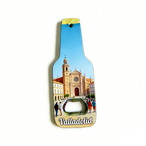 Nouveau design, ouvre-bouteille aimanté pour réfrigérateur, souvenir de ville personnalisé, Valladolid, Valence, Turquie, Sicile - Product Image 4