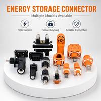 Connecteur de câble terminal étanche IP67 CHENF 200/250A mâle/femelle pour systèmes d'alimentation, stockage d'énergie, orange/noir