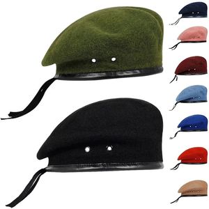 Béret personnalisé avec logo, béret en laine de style forces spéciales, béret de boina pour homme, respirant, réglable, pour l'entraînement en plein air - Product Image 1