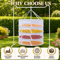 Séchoir à mailles pliable à double niveau blanc Séchoir à mailles multicouche suspendu pour poisson légumes fruits vêtements-pour le stockage des aliments