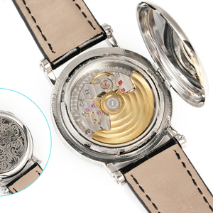 Montre pour homme 2026, best-seller haut de gamme, style vintage, cadran noir, verre saphir anti-reflet, pour le quotidien, en acier inoxydable - Product Image 3