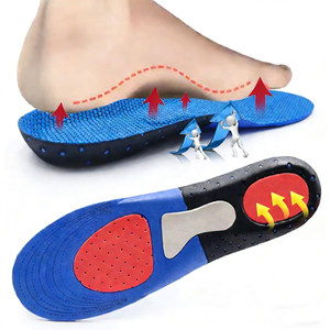 Semelles orthopédiques en gel <span class=keywords><strong>pour</strong></span> talon, soutien de la voûte plantaire, soulagement de la fasciite plantaire, amortissement des chocs, coussin en mousse à mémoire de forme <span class=keywords><strong>pour</strong></span> hommes et femmes, <span class=keywords><strong>pour</strong></span> le travail - Product Image 2