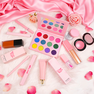Set de Cosméticos Personalizado con Logotipo para el Día de San Valentín con Base de Maquillaje, Iluminador, Delineador de Cejas, Bálsamo <span class=keywords><strong>Desmaquillante</strong></span> - Product Image 1