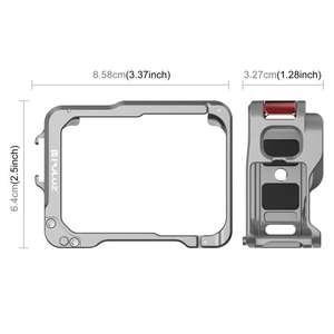 PULUZ алюминиевый сплав защитный каркас для корпуса с двумя холодными башмаками для Insta360 Ace Pro 2 - Product Image 2