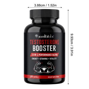 Acentiallabs Testosterone-Booster 120 Cápsulas Blandas, Mezcla 15 en 1, Vitalidad Masculina, Energía, Resistencia, Suplemento, Precio Directo de Fábrica - Product Image 4
