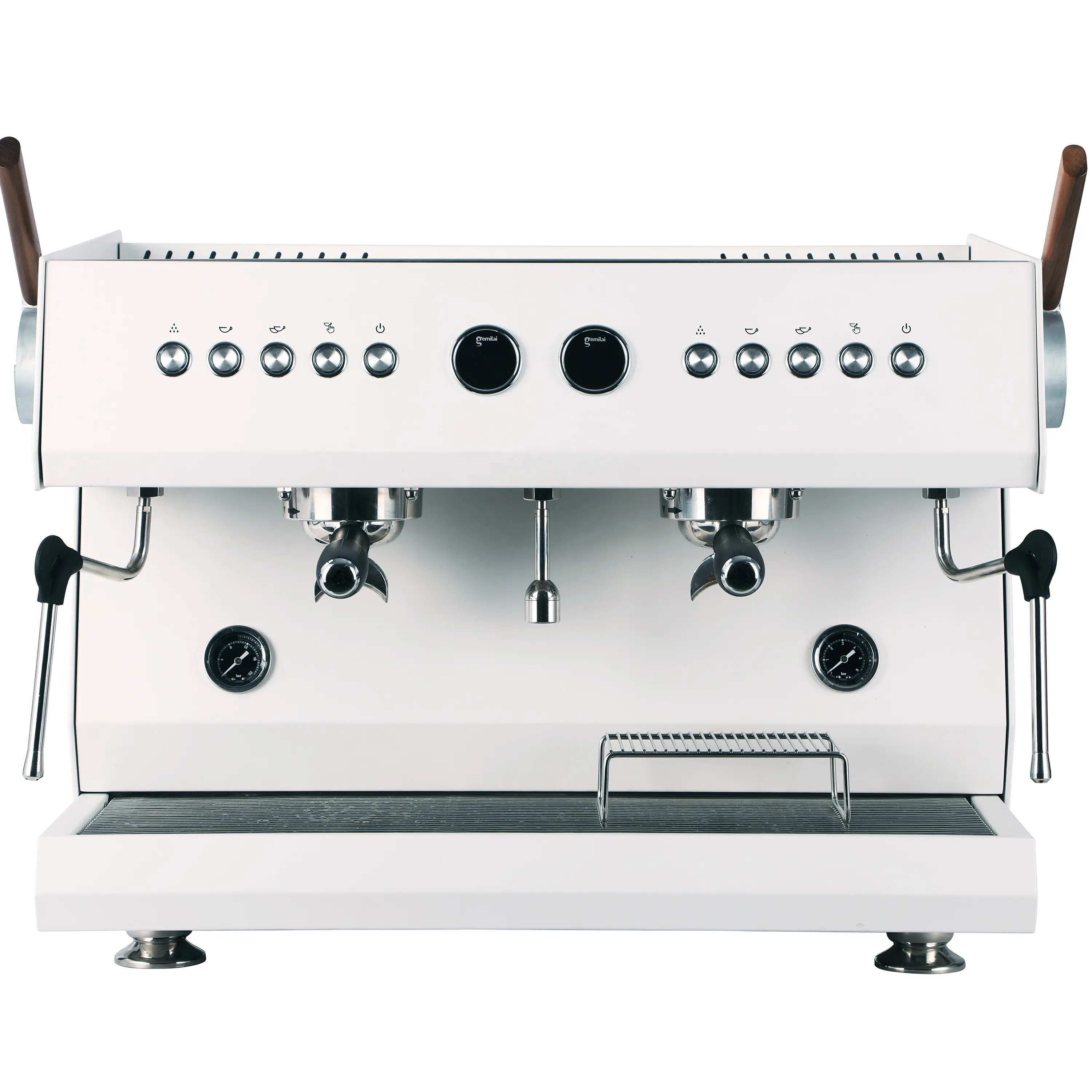Mesin kopi komersial, pembuat kopi Espresso otomatis profesional mesin kopi komersial 2 kelompok