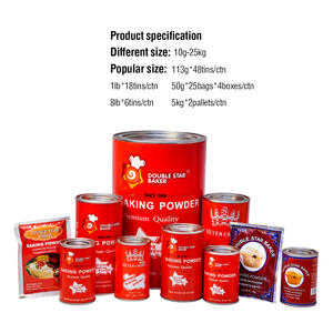 Double Star Baker 100G * 72TINS Factory Supply Poudre à pâte Gonflement Poudre à <span class=keywords><strong>bicarbonate</strong></span> <span class=keywords><strong>de</strong></span> <span class=keywords><strong>soude</strong></span> pour cupcakes <span class=keywords><strong>et</strong></span> pains - Product Image 4