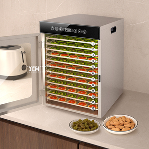 Energy Saving Electric 12 Tray Stainless Steel Fruit Vegetable Dryer Commercial Food <b>Dehydration</b> <b>Machine</b> - Product Image 2