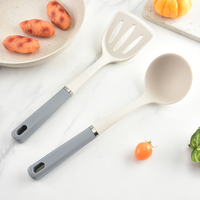 Ustensiles de cuisine haut de gamme en gros, manche en PP, outils de cuisson en silicone antiadhésifs, compatibles lave-vaisselle, durables pour la maison XN