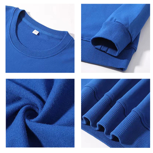 Sweat-shirts surdimensionnés sportifs en coton doux 260GSM, col rond, pull-over, vêtements pour hommes, sweat-shirt avec logo personnalisé - Product Image 3