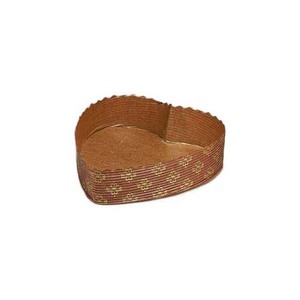 Stampi per Panettone a Forma <span class=keywords><strong>di</strong></span> Cuore in Carta Kraft Ondulata, Resistenti al Grasso, per Panetterie, Vendita all'<span class=keywords><strong>Ingrosso</strong></span> - Product Image 3