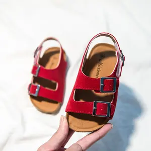 Sandales d'été en cuir pour garçons et filles pour enfants Chaussures de plage pour enfants Sports doux antidérapant Casual Toddler 2-12 Years - Product Image 2