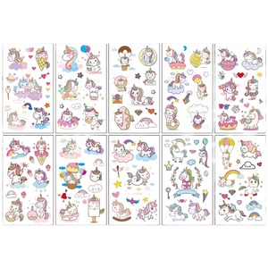 Adesivi transfrontalieri per ragazze e bambini, adesivi per <span class=keywords><strong>tatuaggi</strong></span> di alta qualità <span class=keywords><strong>con</strong></span> principesse, dinosauri dei cartoni animati e oceano per ragazzi - Product Image 4