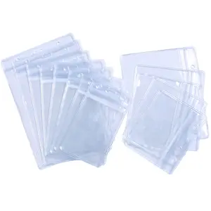 Hot Sale Transparent Badge Holder with Soft Waterproof Plastic Clear ID Badge Card sleeve
