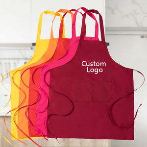 مريلة نسائية بدون أكمام بجيبين من البوليستر قابلة للغسل باللون الأسود للمطبخ والطهي والتنظيف والشواء مع إمكانية طباعة شعار مخصص من CTY Promos - Product Image 6