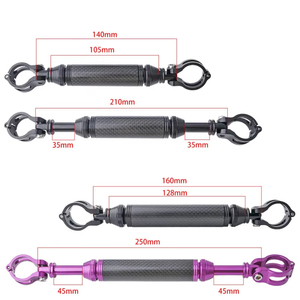 Manillar Plegable de Aleación de Aluminio y Fibra de Carbono con Barra Transversal, Soporte para Teléfono, Varilla Telescópica para Brompton 412, Manillar Swallow - Product Image 6