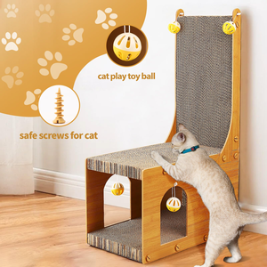 บ้านข่วนเล็บแมวทำจากกระดาษลูกฟูกขายส่ง - Product Image 5