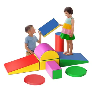 Hot Verkoop Groothandel Multi-Color Kids Play Couch Baby Mat Voor Speelkamer Modulaire Kinderen Speelbank