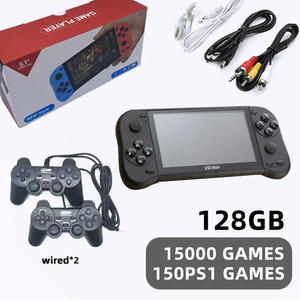 X50-MAX 5.1 inç el konsolu taşınabilir Video oyunu oyuncu için TV çıkışı ile <span class=keywords><strong>PS1</strong></span> için GBA Retro tarzı - Product Image 2