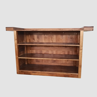 Comptoir de bar moderne en bois personnalisable pour café, restaurant, mariage, hôtel, salon et repas en plein air