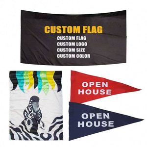 Double Sided Flags 3 X 5 Ft Game Party Event Flag Print Your Own Design Banner - Product Image 1
