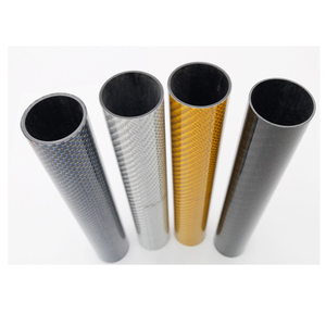 Tubo de fibra de carbono coloreado 3K L500mm,16X14,17x15,18x16,20x18,22x20,25x22,25x23,34x32,40x38mm - Product Image 1