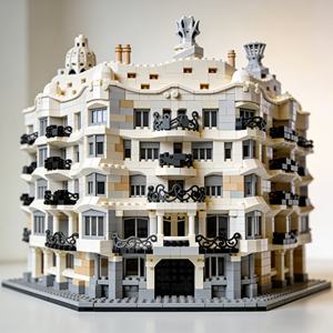 Bloques de Construcción de Plástico Personalizados DIY de la Sagrada Familia de Gaudí, España, para Regalo de Recuerdo para Adultos y Niños - Product Image 2