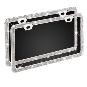 Marco de Matrícula de Cristal con Diamantes, Venta Caliente, Suministro para <span class=keywords><strong>Amazon</strong></span>, para el Mercado de EE. UU. y Canadá - Product Image 1