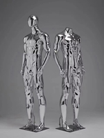 Mannequin féminin grande taille en plastique, mannequin féminin avec poitrine et fesses généreuses