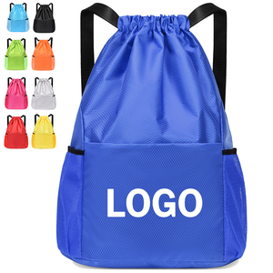 Qetesh Wholesale Manufacturer Hot Sale Custom Logo Drawstring Sportpacks Football Promotional Sport Drawstring Bags