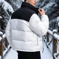 Manteau long en duvet épais, rembourré, imperméable pour homme, pour l'hiver