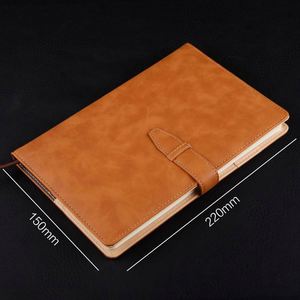 Popular Mini 200-Page A5 Office Planner Business Diary with PU Leather Buckle for <b>Gifts</b> 100 Inner Sheets - Product Image 3